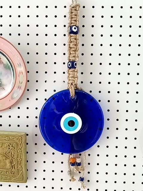 Blue  Glass Evil Eye Wall