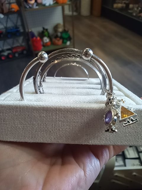 Sterling silver charm bracelet