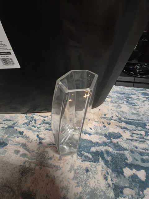 Hexagonal Glass Vase