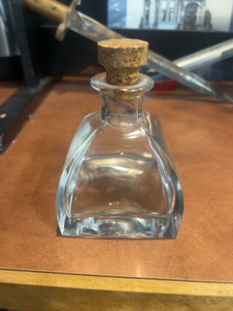 Square glass jar