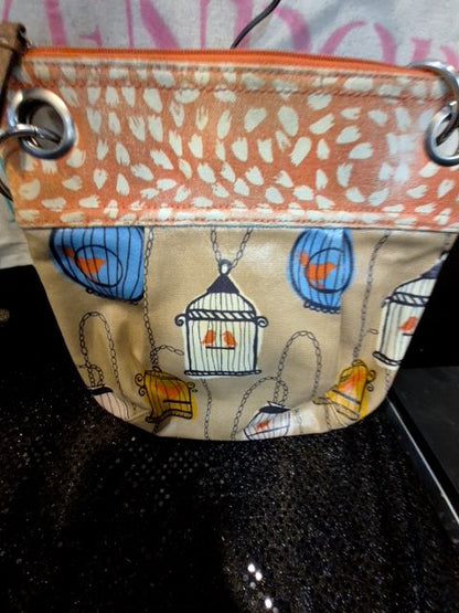 Tan Fossil Purse, 11" × 11"