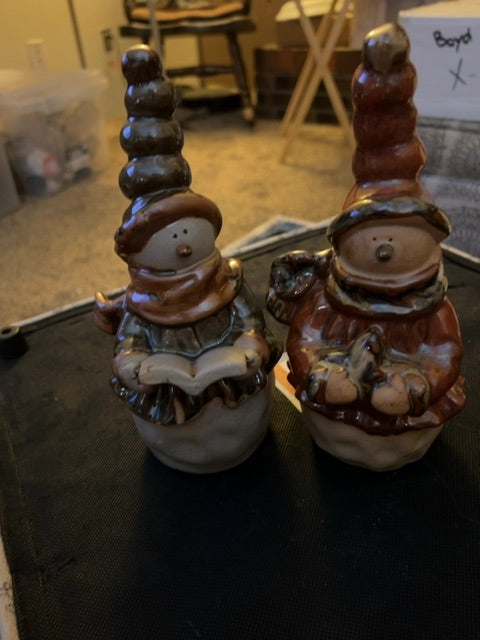 Caroling snowmen -set