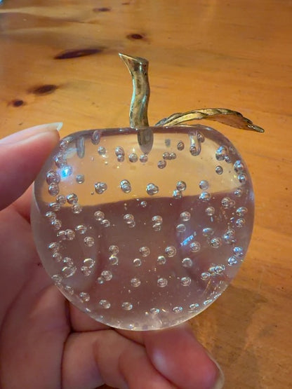 Vintage art glass paperweight