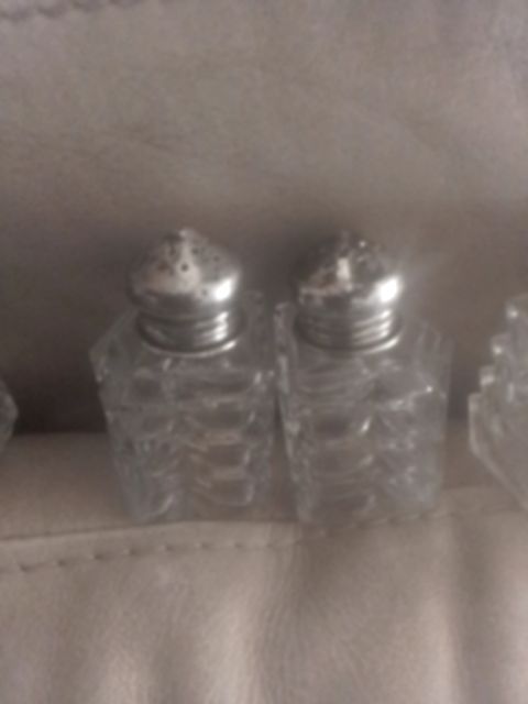 Sterling top F.B. Rogers nesting s&p set