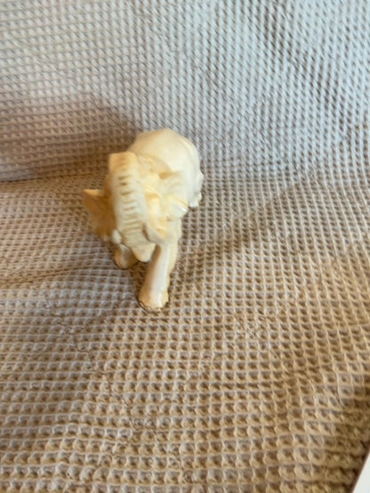 Cream L.E.Smith 1970’s Vintage Celluloid Elephant, 9.5”