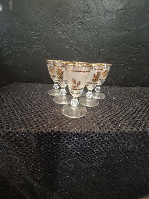 Set of 6 cordial glasses