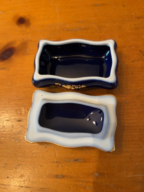 Vintage Limoges Castel porcelain trinket box