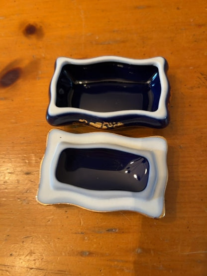 Vintage Limoges Castel porcelain trinket box