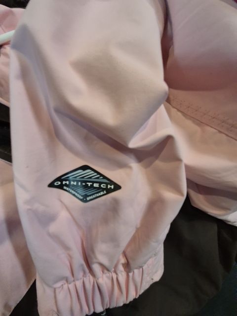 Pink & Brown Columbia Sportswear Omni-Tech Waterproof Breathable Jacket, L