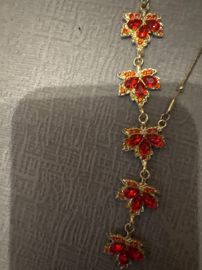 Silver tone and orange Unknown Bombshell Set