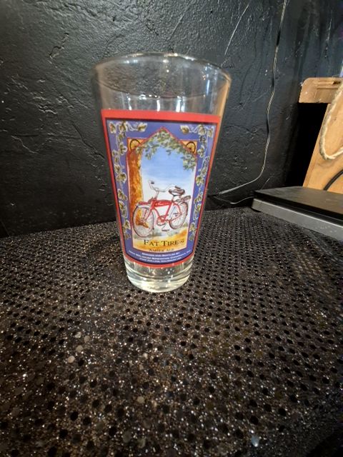 Fat Tire Pint Glass, 6", Pint