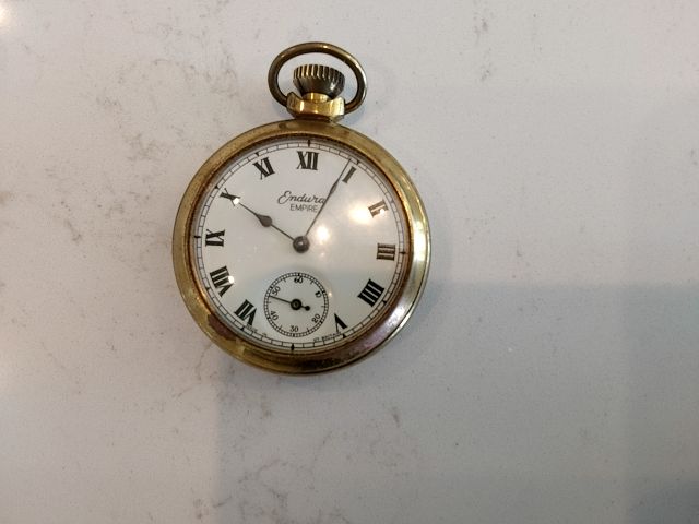 GOLD Endura Working Pocket Watch, 16 Size