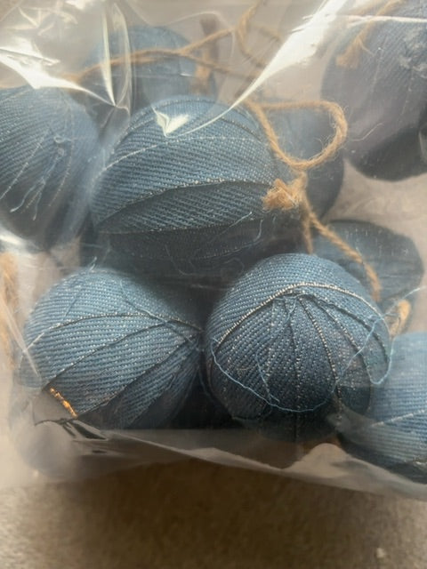 Jean ornaments 12pc bag