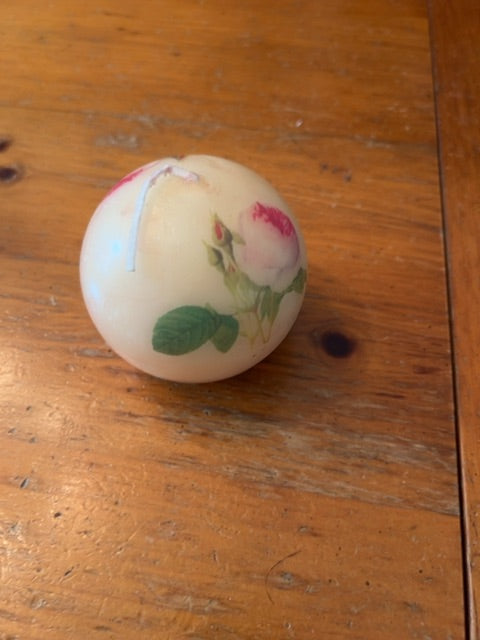Hand-painted candle