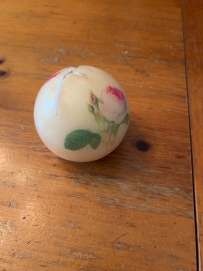 Hand-painted candle