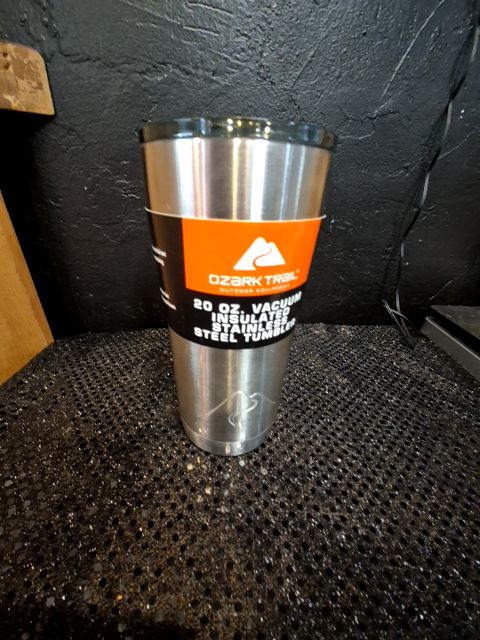 Silver Ozark Trail Insulated Stainless Steel Tumbler, 20 oz.