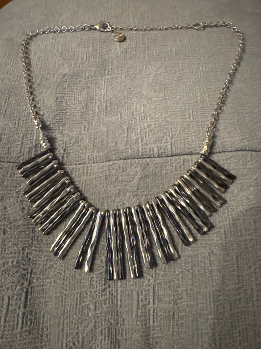 Silver tone and black Alfani Alfani chicken, silver and black dangles