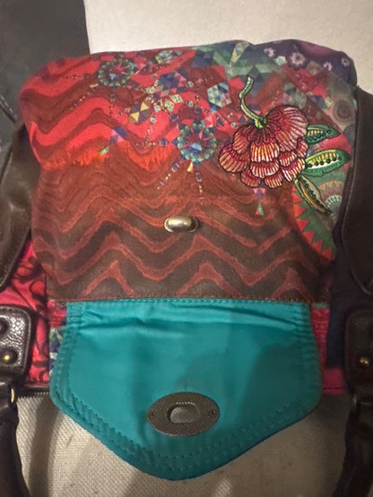 Desigual multi color floral purse!