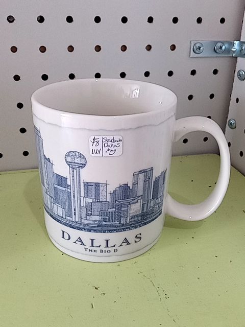 Blue Starbucks Dallas mug