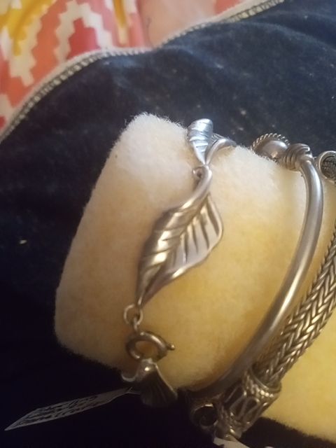 Sterling Danecraft leave bracelet