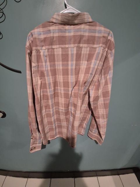 Brown Plaid Customized Version Designed By Dubinik Western Dress Shirt, XL