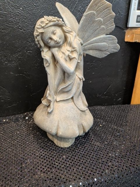 Fairy on mushroom figure