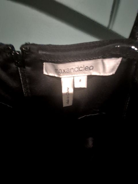 Black, Blue, & Silver Maxandcleo Dress, 8