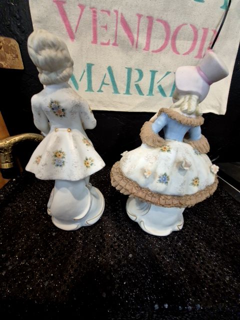 Vintage Andrea by Sadek, Set Man & Woman Set of 2, 4" × 9" : 6" × 9"