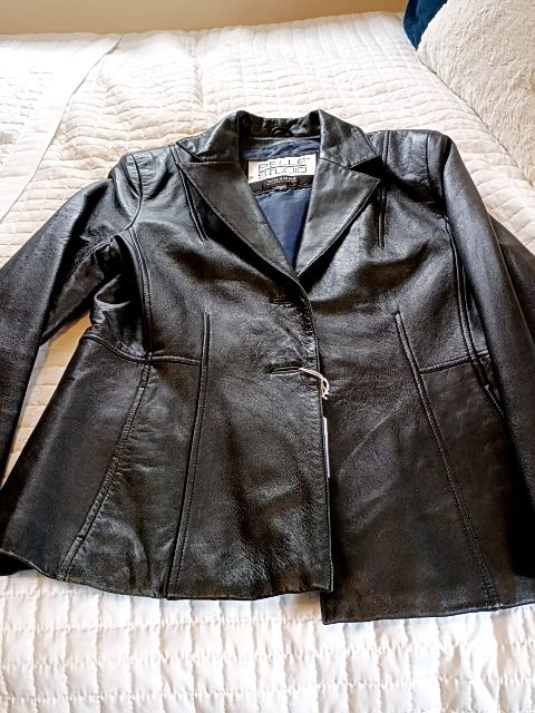 Black Pelle Studio Women's Pelle Studio small women's black leather jacket, Medium