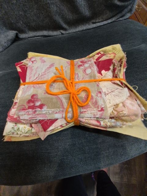 Fabric Pieces, Great for Quilting, Various Size Pieces