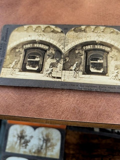 10 Stereograph Cards From World War II