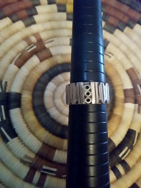 Sterling silver Signed Ring, 8 men's