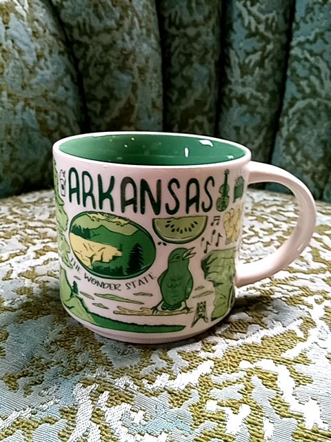 Green Starbucks Arkansas mug