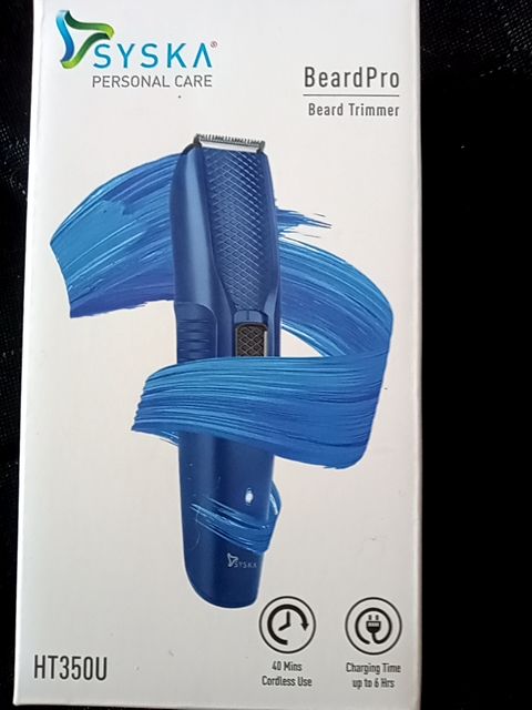 Blue Syska personal care Syska Beard trimmer