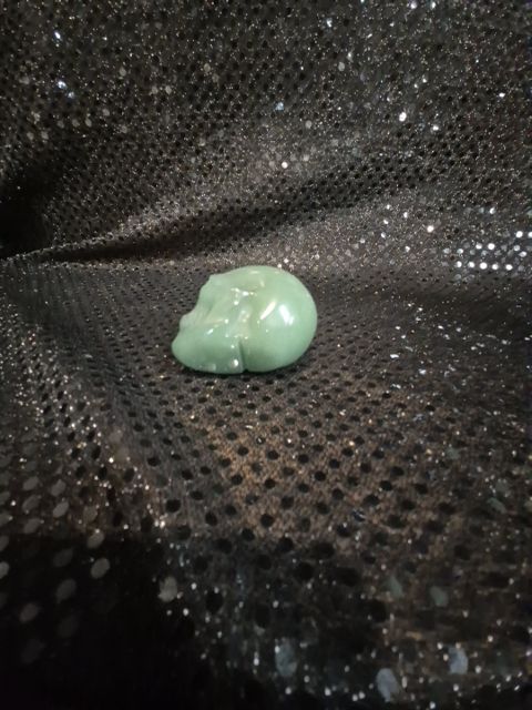 Green  Adventurine Skull Sculputre, 1.5"