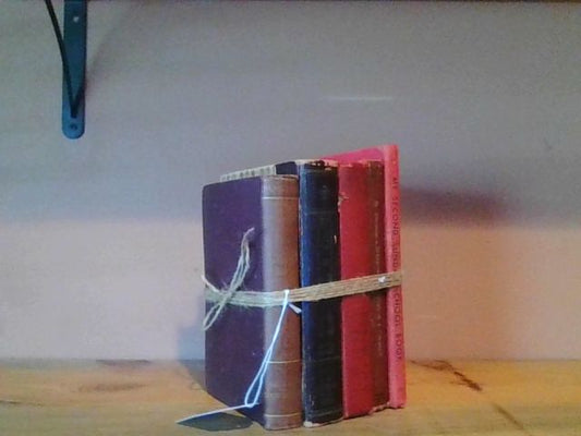 Home Decor Antique book stack red (5)