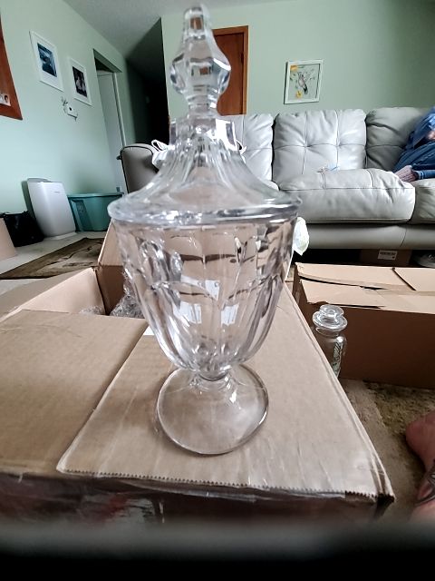 Heisey apothecary  clear glass