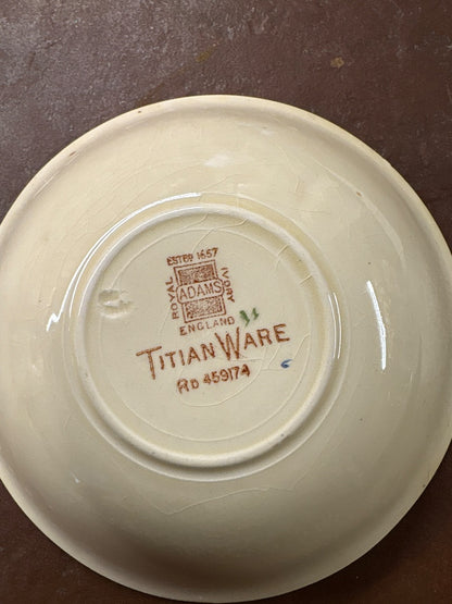 Gray and green Royal Adams 17 pc antique Titan Ware