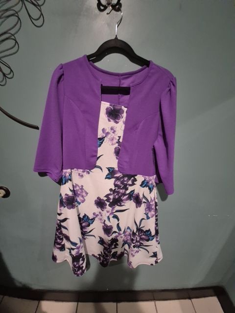 Shein Purple Floral Dress, 0xl