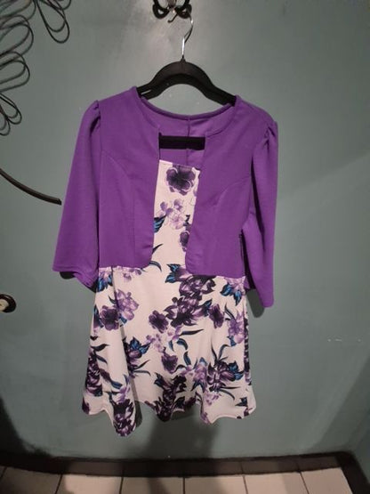 Shein Purple Floral Dress, 0xl
