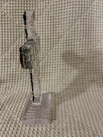 Multi Unknown Glass Cross, 9. 25”