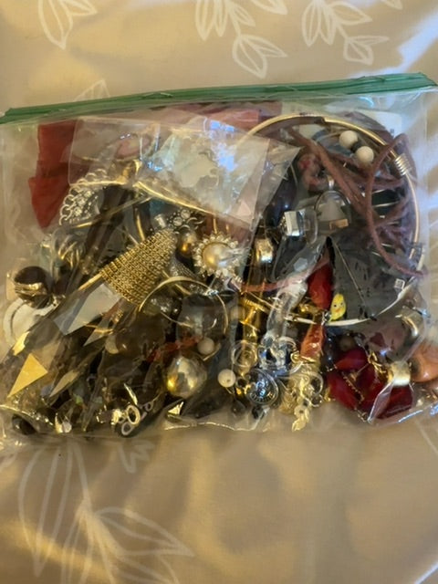 Craft only bag of broken jewelry