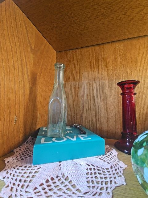 Green  glass bottle