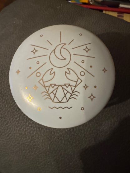 Pale Blue Urban Outfitters Cancer Trinket Dish
