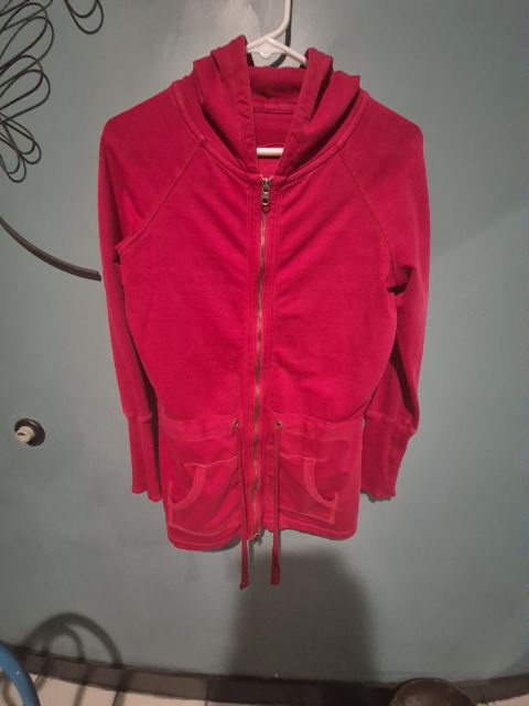 GAP Red Zipper Hoodie Size XS