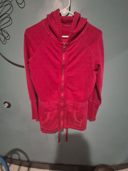 GAP Red Zipper Hoodie Size XS