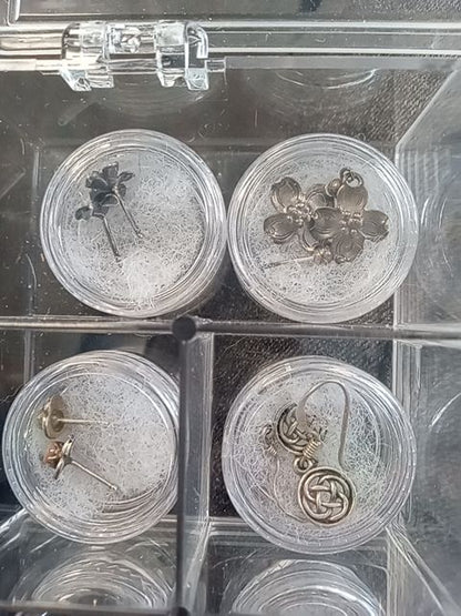 Various sterling silver stud earrings