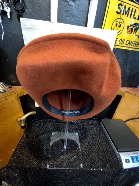 Rust w/Autumn Leaf Hatband Whittall & Shon Doeskin Felt Hat