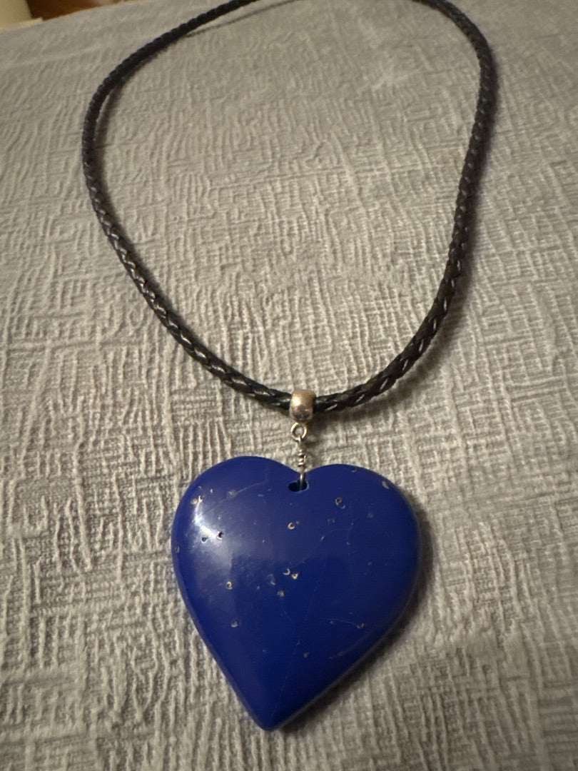 Lapis Heart Necklace