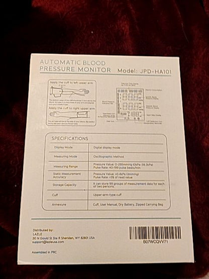 Black & White Lazle Blood Pressure Monitor